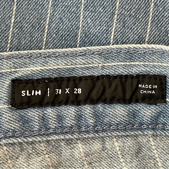 PacSun Light Blue  Stripe High Rise Cropped Jeans
Boho beach summer vacation - Picture 8 of 9